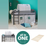 &Uuml;hekohaline narivoodi 90 x 200 cm hall