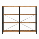 Raamaturiiul 30x120x172.5 cm pruun 6 tasandit terasraam