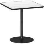 S&ouml;&ouml;gilaud 70 x 70 x 76 cm valge marmoriefekt