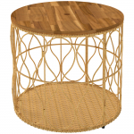 Abilaud Teak Rotang 50 x 47,5 cm akaatsia ja PE rotang