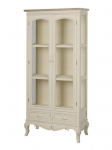Vitriinkapp Rimini 76 x 156 x 35 cm kreem 2 ust 2 sahtlit
