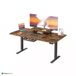 Elektriliselt reguleeritav laud 160x80 cm pruun