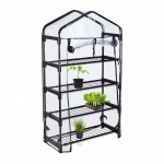 Kasvuhoone 125 x 69 x 29 cm Must PVC-kattega