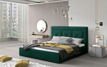Voodi Cloe 180x93x223 cm Tume Roheline