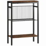 Abilaud 3 riiuliga 43x18x62,5 cm pruun metallraam
