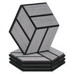 Akustiline seinapaneel 4tk 30x26 cm hall