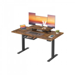 Elektriliselt reguleeritav laud 140x70x72-120 cm pruun