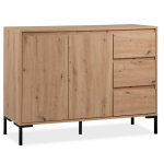 Kummut sahtlitega 120x87x40 cm pruun