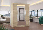 Liugustega riidekapp RENZO 150 150x200x58 cm Sonoma