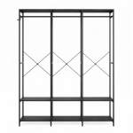 Riidenagi esikusse 40x141x180 cm Must teras