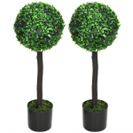 Kunsttaim pukspuu 2 tk 60 cm Roheline
