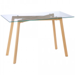 Klaasist s&ouml;&ouml;gilaud 120x60x76 cm pruun