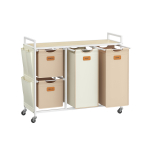 Pesukorv ratastega 99x33x81cm beež