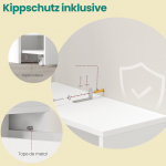 Kitsas vannitoakapp 40 x 18 x 134 Klassikaline Valge