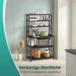 Avatud k&ouml;&ouml;gikapp 80 x 40 x 167 cm must