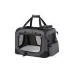 Koera transpordikott S 50x35x35 cm hall kokkupandav