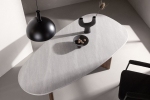 Gr&ouml;nvik ovaalne s&ouml;&ouml;gilaud 180x90 cm MDF ja betooniilmega