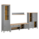 Elutoa kapp 4 osaline hall pruun