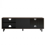 TV alus must 140x39x45 cm klaasiga kuni 60" telerile