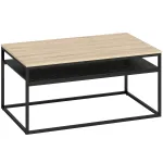 Kohvilaud riiuliga 100 &times; 598 &times; 47 cm tamm metall