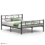 Metallist voodiraam must 160x200 cm 400 kg