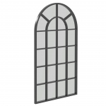 Seinapeegel 65 &times; 110 cm must kaarjas metallraam