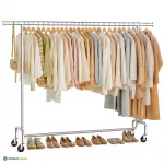 Riidestange ratastel 45 x 160-200 x 163 cm h&otilde;be