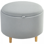 Ottoman panipaigaga 56 x 56 x 42 cm hall teddy-fliis
