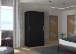 Liugustega riidekapp ASTEN 100 100x200x58 Must