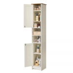 Vannitoakapp 30 x 30 x 170 cm valge MDF 10 kg riiulile