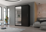 Riidekapp ESTI 150 150x215x59 Must