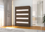 Liugustega riidekapp Martinez KAREN 150x200x58 cm Choco