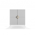 Kummut Visby DEMI HIGH valge 100,5 &times; 120,5 &times; 42 cm