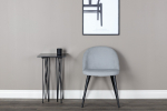 Velvet k&ouml;&ouml;gitoolid 2 tk helehall mustad metalljalad