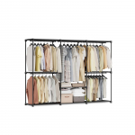 Avatud riidekapp 112 x 43 x 165 cm Must