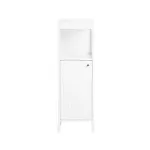 Vannitoakapp 30 &times; 30 &times; 89 cm valge MDF ja riiul