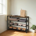 Jalatsiriiul metallist 100x30x72 cm Pruun
