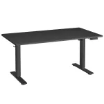 Elektriline reguleeritav laud 140 x 80 cm must USB-C
