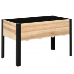 Lillekast 120x60x74 cm Looduslik ja Must