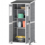 T&ouml;&ouml;riistakuur 91x69x192 cm Helehall