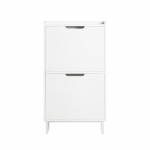 Valge kummut 91x50x19cm kitsas MDF esikukapp kingadele