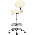 Baaritool ratastega 56 &times; 57 &times; 104 127 cm beež PU