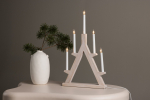 Lauavalgusti Val Thorens Valge Kriit 5 lambiga adventlamp