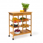 K&ouml;&ouml;gik&auml;ru veiniriiuliga 80 x 67 x 37 cm bambus