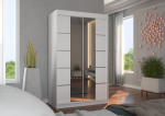 Liugustega Riidekapp GENUA 120 120x200x58 cm Valge