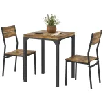 3-osaline s&ouml;&ouml;gikomplekt 60x60 cm laud ja 2 tooli