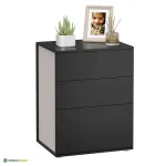 &Ouml;&ouml;kapp sahtlitega cappuccino-beež 45 cm must
