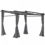 Pergola 297 x 295 cm tumehall reguleeritav katus