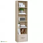 Avatud raamaturiiul 40 x 24 x 178,5 beež 6 taset