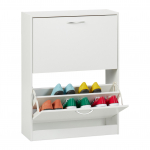 Tipper kingakapp 80 &times; 60 &times; 24 cm valge 2 klappi